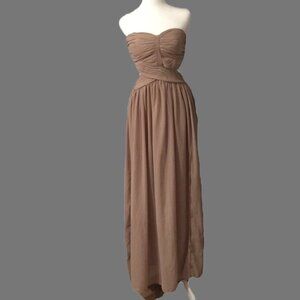 Fashion Nova Taupe gown